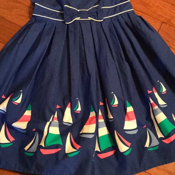 Sold!EUC Gymboree sailboat dress size 10 blue white ❤️ - Picture 2 of 4